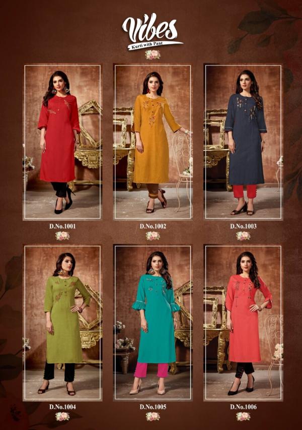 Alishka Vibes Rayon kurti With Bottom